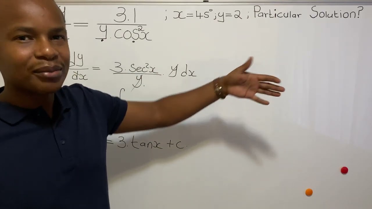 N5 Mathematics November 2025 Final Exam Question 6.1 || First Order Differential Equations with IVPs