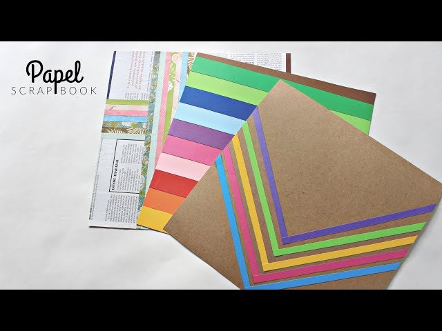 Cómo hacer Papel Decorativo [ Tu propio papel para scrapbook ] sin imprimir  ✎ Craftingeek 