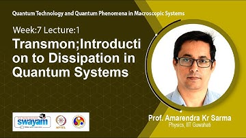 Lec 26: Transmon;Introduction to Dissipation in Quantum Systems