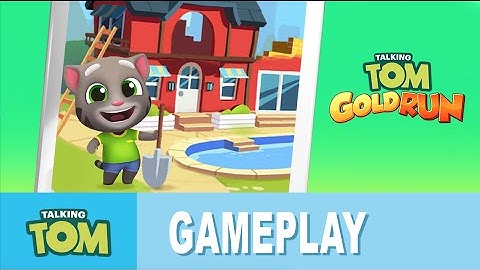 Talking Tom Gold Run - Build Your Dream House (Gameplay)
