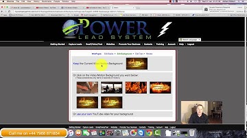 Power Lead System - Creating a Landing, Capture or  Squeeze Page