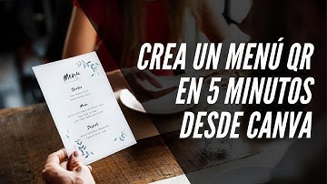🔴 Cómo crear un MENÚ QR para restaurante GRATIS en 5 minutos |  Desde Canva