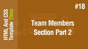 [Arabic] HTML & CSS Template Three 2021 - #18 - Team Members Section Part 2