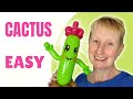 🌵 How to Make a Balloon Cactus 🌵 Cactus DIY Balloon Tutorial