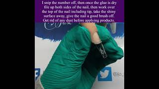 Applying A Tip To A False Nail Bed(Flexi Tip) & Filing