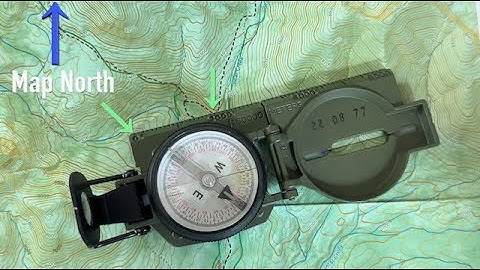 How to adjust  Magnetic  Declination on a Lensatic Compass