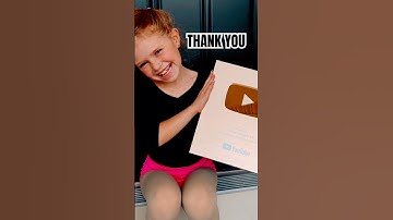GOLD PLAY BUTTON! 💛 #shorts #youtube #viral #trending #video #song #music #fyp #lol #reels #cute