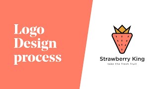 Strawberry Logo Design Process By Riduwan Molla
