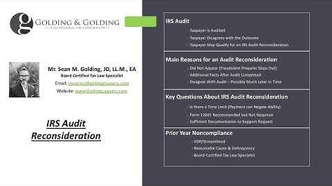 IRS Audit Reconsideration - When do Taxpayers Qualify for an Audit Reconsideration