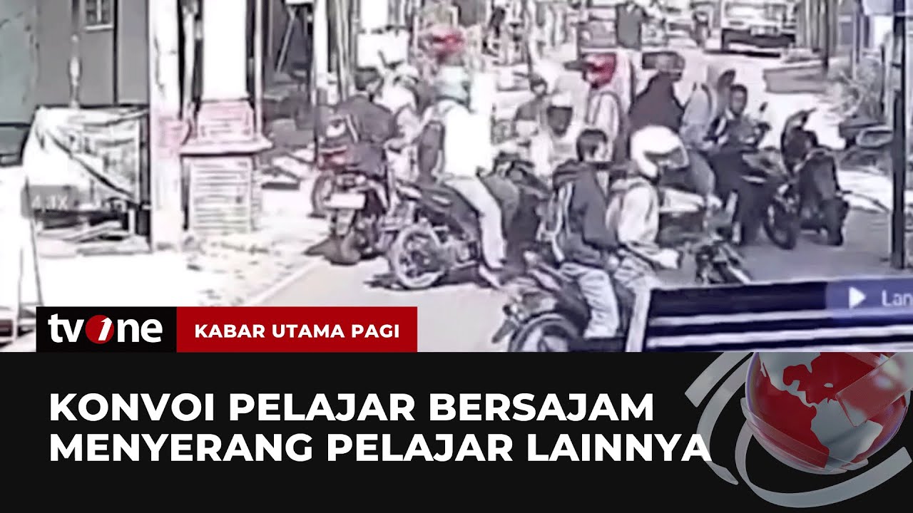 Polisi Buru Pelajar yang Serang Pelajar Lain dengan Sajam di Cirebon | Kabar Utama Pagi tvOne