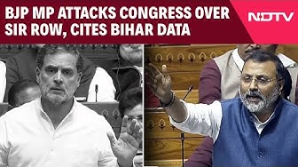 Thumbnail for SIR Debate | BJP MP Nishikant Dubey Attacks Congress Over SIR Row, Cites Bihar-Maharashtra Data