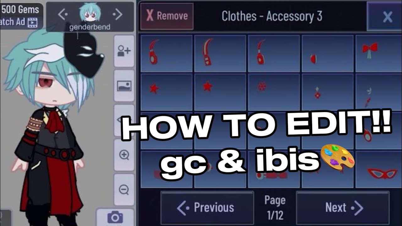 How i edit! // gacha ibispaint X / Gacha Club - YouTube