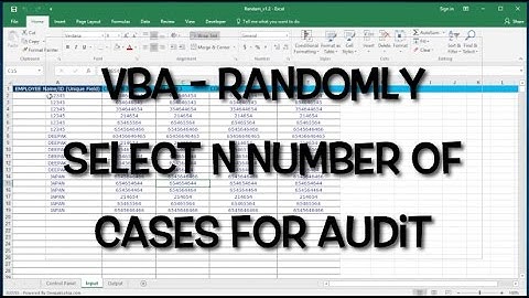 VBA/Excel Randomizer - Randomly select rows / records- vbatip#1