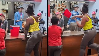 Racist Karen ATTACKS Employee Then Gets INSTANT KARMA..