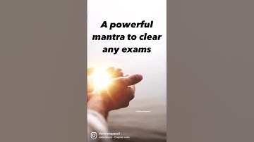 ⚠️Very powerful mantra ⚠️|  This mantra will help you clear your exams 🪄 | #manifestation