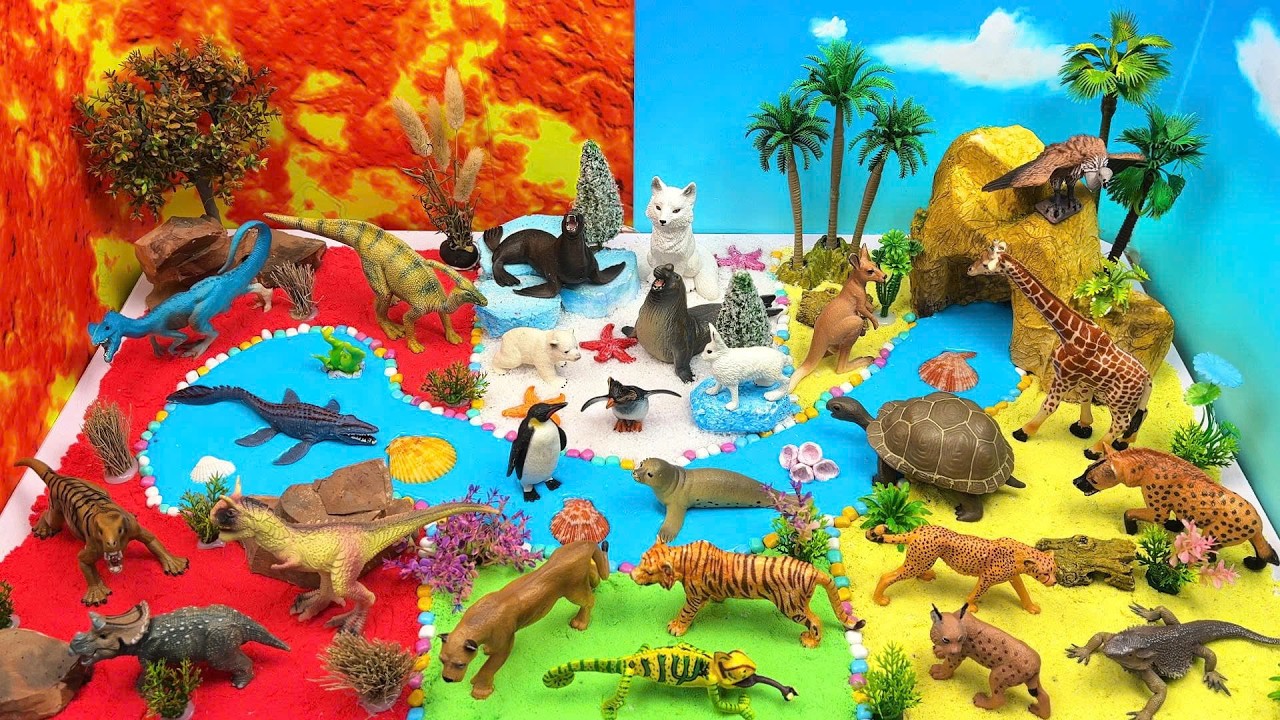 🌈 Adventure Through 3 Amazing Lands: Hot Savanna – Freezing Arctic – Dinosaur World!