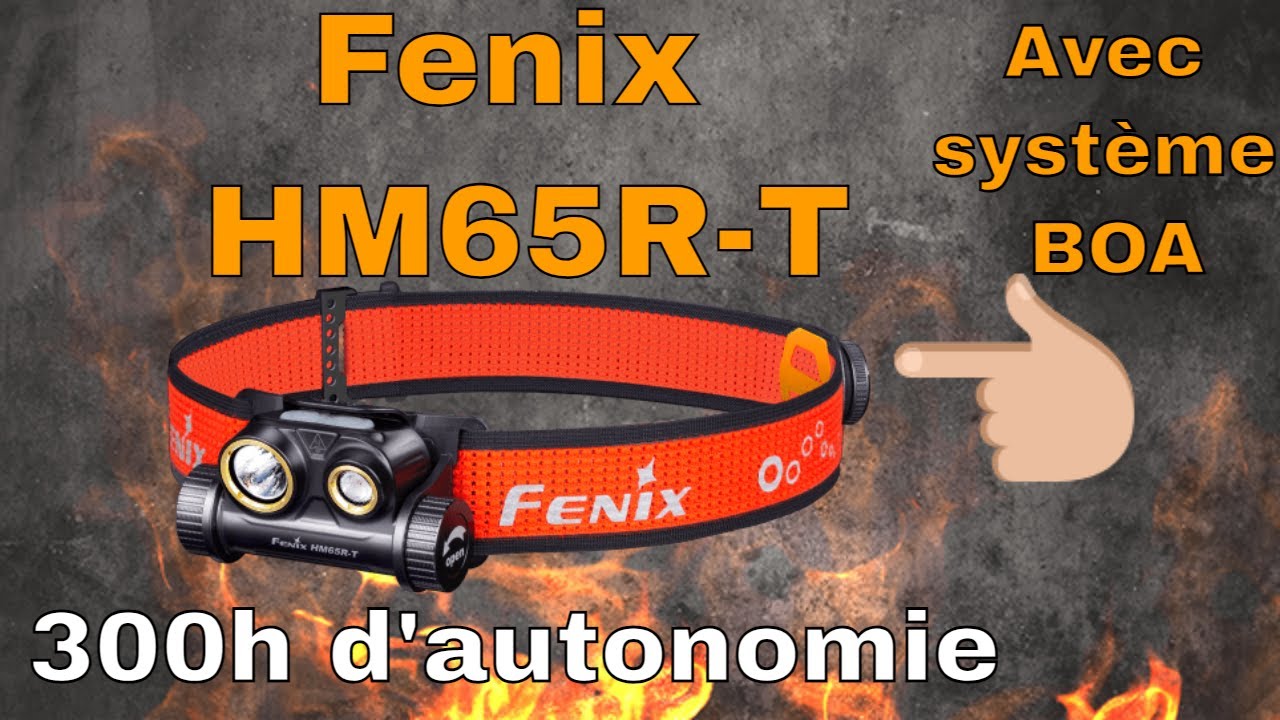 FENIX HM65R Lampe Torche Frontale en Magnésium Double Faisceau - 1400  lumens