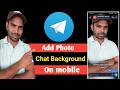 Telegram chat background how to change  easily