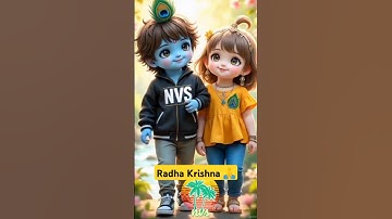 🌟 Cute Radha Krishna Amazing Dance | Playful Love & Spiritual Bliss | #shorts