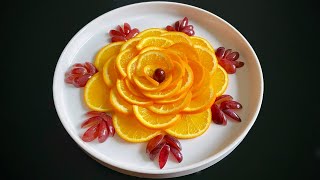 Beautiful Fruits Decoration / Gaye Holud’s Fruits Decoration /Easy Fruits Art /Fruit carving Garnish