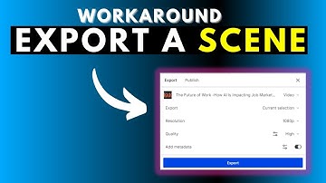 How to Export a Scene from Descript Storyboard