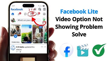 Facebook Lite Video Option Not Showing Problem || Fix Video Option Not Showing On Facebook Lite