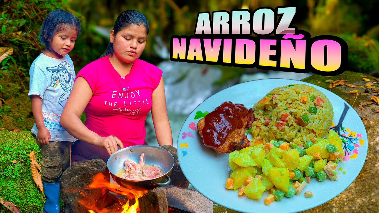 Prepare un delicioso ARROZ NAVIDEÑO con juanito en este hermoso lugar - NATHALIA