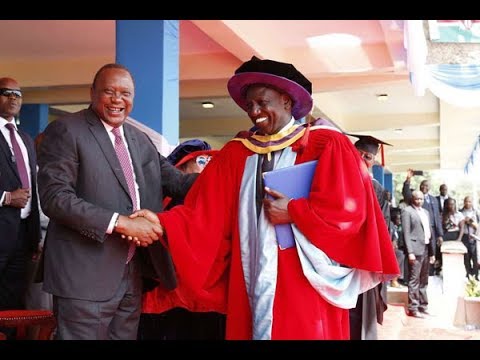 Deputy President William Ruto graduates among an academic procession of 99 graduands with a PhD