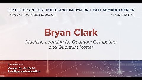 CAII 10/5 Fall Seminar featuring Bryan Clark from the University of Illinois