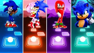 Sonic Exe Vs Amy Sonic Exe Vs Knuckles Hedgehog Vs Sonic Hedgehog  🎶 Who Is Best 🎯😎