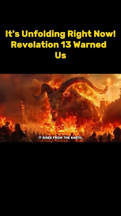 It's Unfolding Right Now! Revelation 13 Warned Us