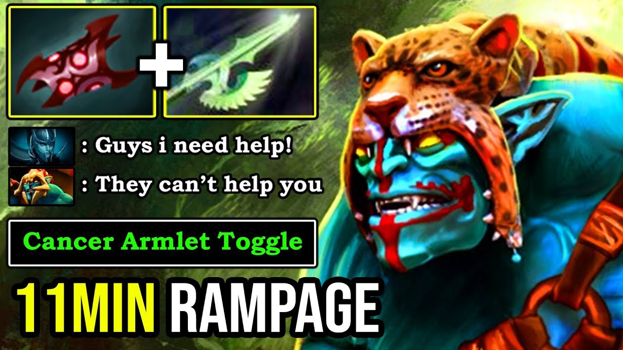 Epic Pro Huskar Mid Crazy Armlet Toggle 11min Rampage 17min Gg