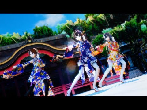 【MMD艦これ】金剛姉妹が初詣で桃源恋歌