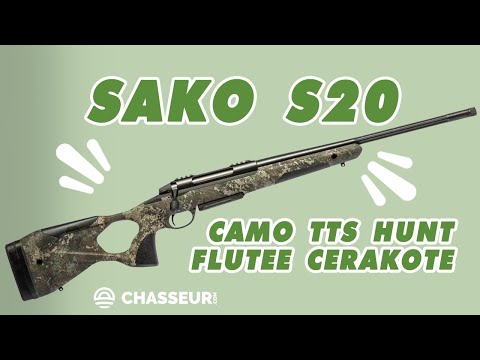 Carabine Sako S20 Camo TTS Hunt flutée Cerakote