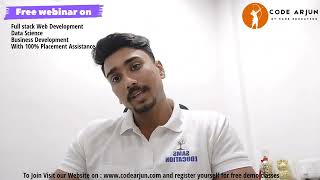 Join Webinar And Get Free Demo Classes Code Arjun