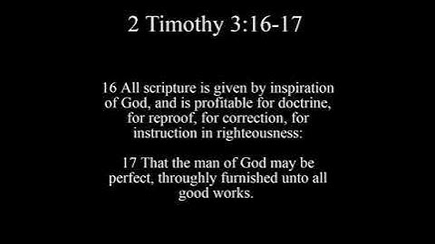 2 Timothy 3:16-17 Song (KJV Bible Memorization)