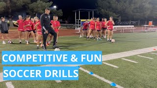 COMPETITIVE AND FUN DRILLS || SOCCER