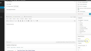 Page Attributes in Page Builder
