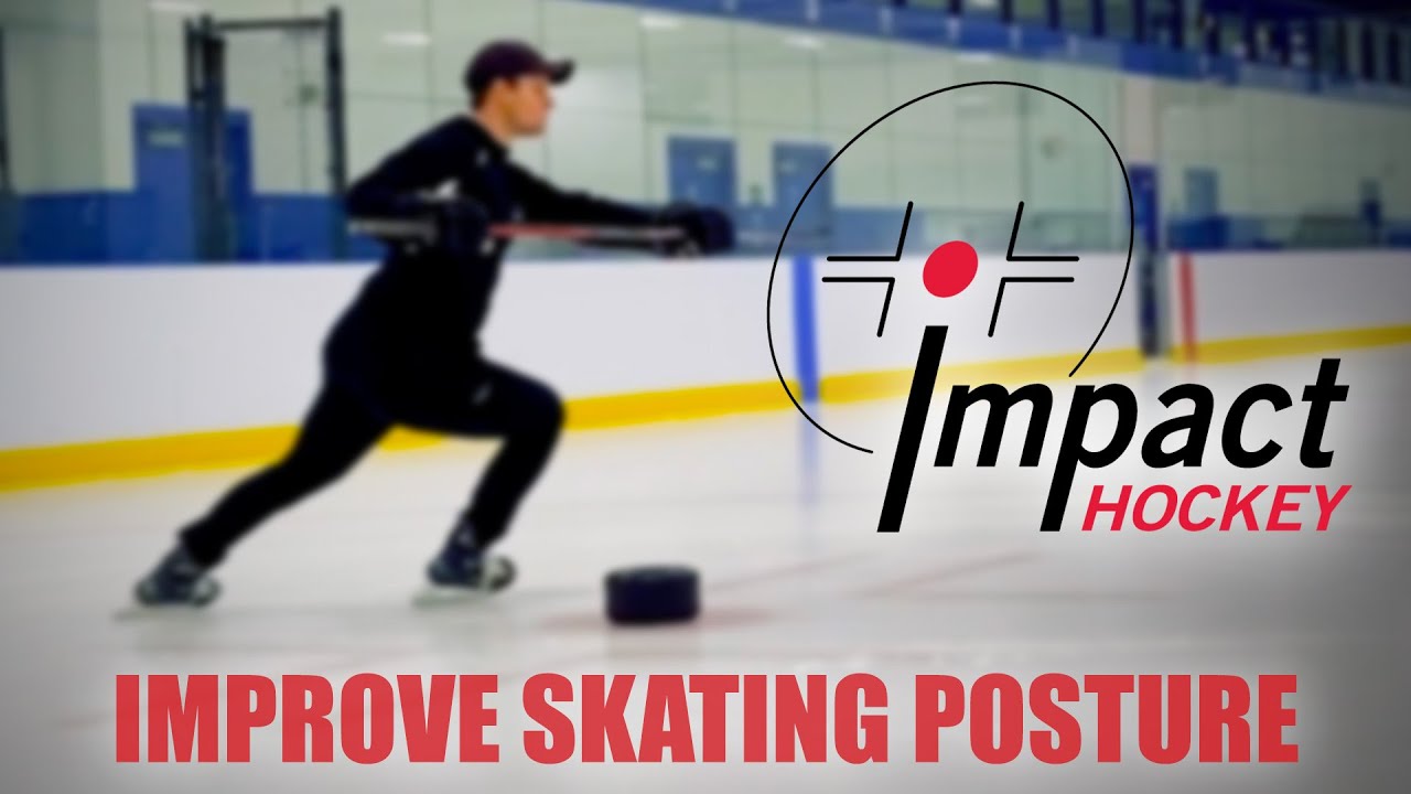 Improve Skating Posture • Power & Balance Drill • Impact Hockey Skating