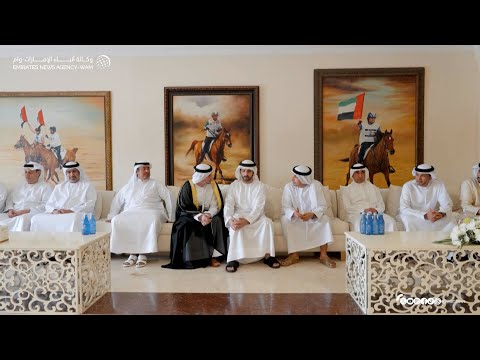 حمدان بن محمد يحضر أفراح الفلاسي والسويدي