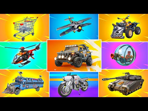 Evolution of All Fortnite Vehicles (Chapter 1 Season 4 - Chapter 5 Season 3)