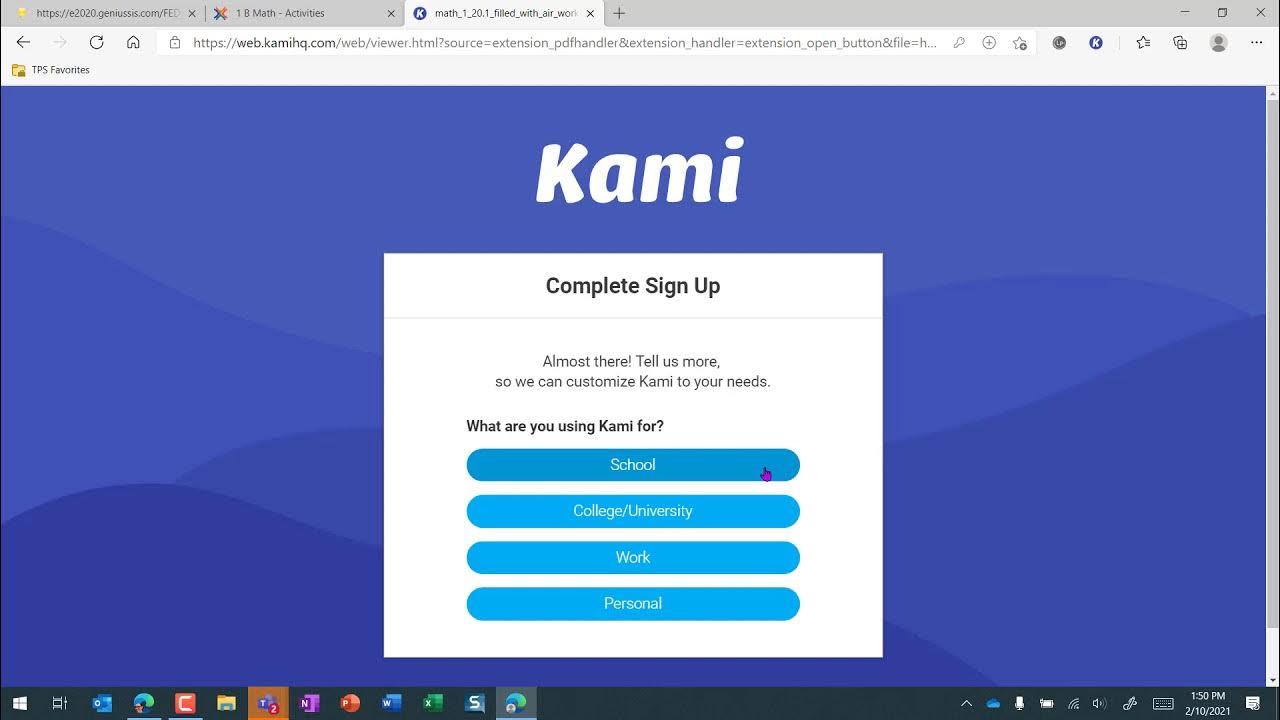 Add the Kami app Extension to Microsoft Edge YouTube