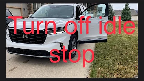 How to turn off idle stop Honda pilot, 2023 quick and easy start stop