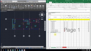 How to takeoff brick wall quantities automatically from Cad to Excel