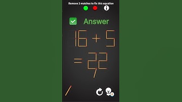 Matchstick puzzle || Mathematics Solutions #shorts#viralshorts#puzzle#trendingshorts#popular