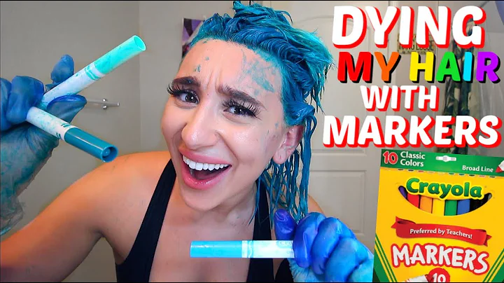 DYING MY HAIR WITH MARKERS! *Hair Hack*