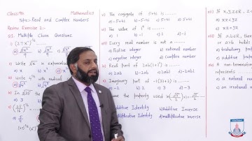 Class 9 - Mathematics - Chapter 2 - Lecture 10 Real and Complex numbers - Allied Schools