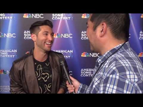 Justin Jesso Red Carpet Interview for American Song Contest 2022 Qualifiers