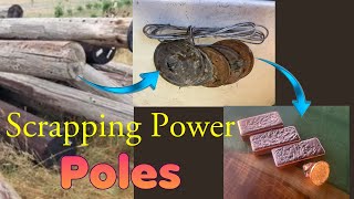 Scrapping Power Pole’s #copper #smelting #trashtotreasure #makingbullions