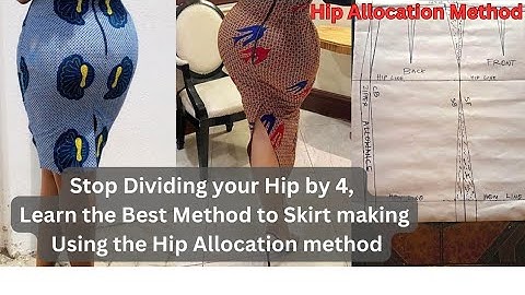 How to Draft a Pencil Skirt with Hip Contour The Right Approach to Skirt Making for Beginners